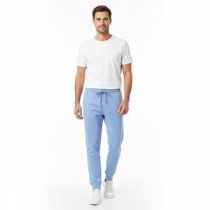 Versace Jeans Couture  100% Cotton Signature Cuffed Logo Drawstring Sweatpants-